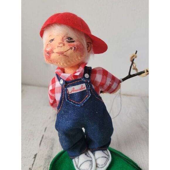 Annalee 1987 logo doll slingshot boy plush mysterious society - Picture 4 of 7